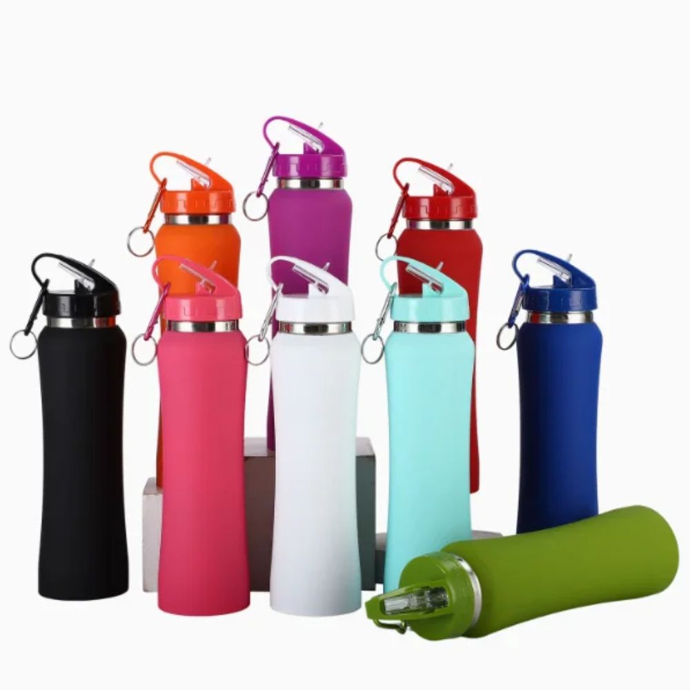Garrafa Térmica Inox 600ml Parede Dupla Mosquetão Tampa Rosqueável Compacta - Imagem 6