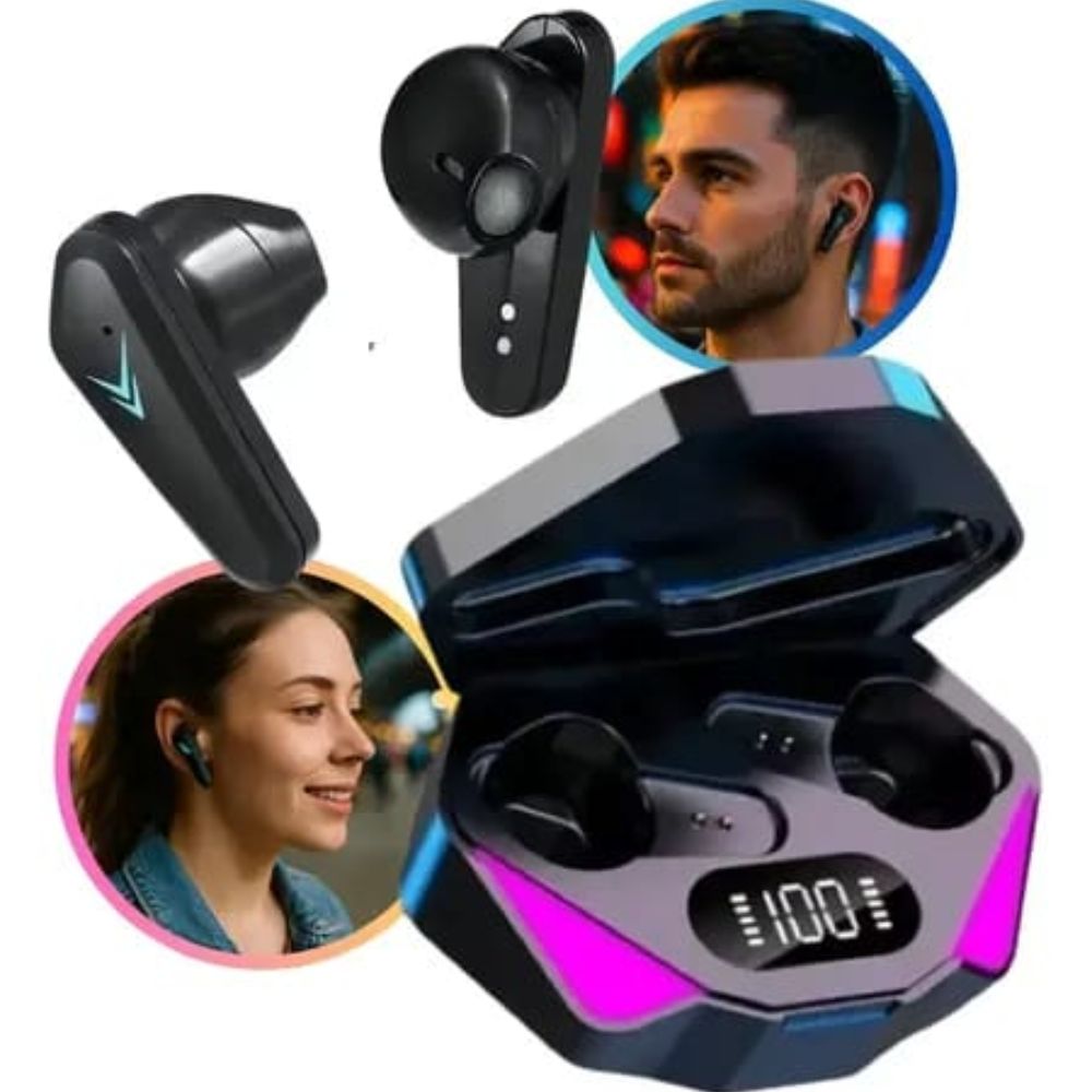 Fone Bluetooth Gamer Tws X15 Pro Led Sem Fio com Case Carregador Touch - Imagem 6