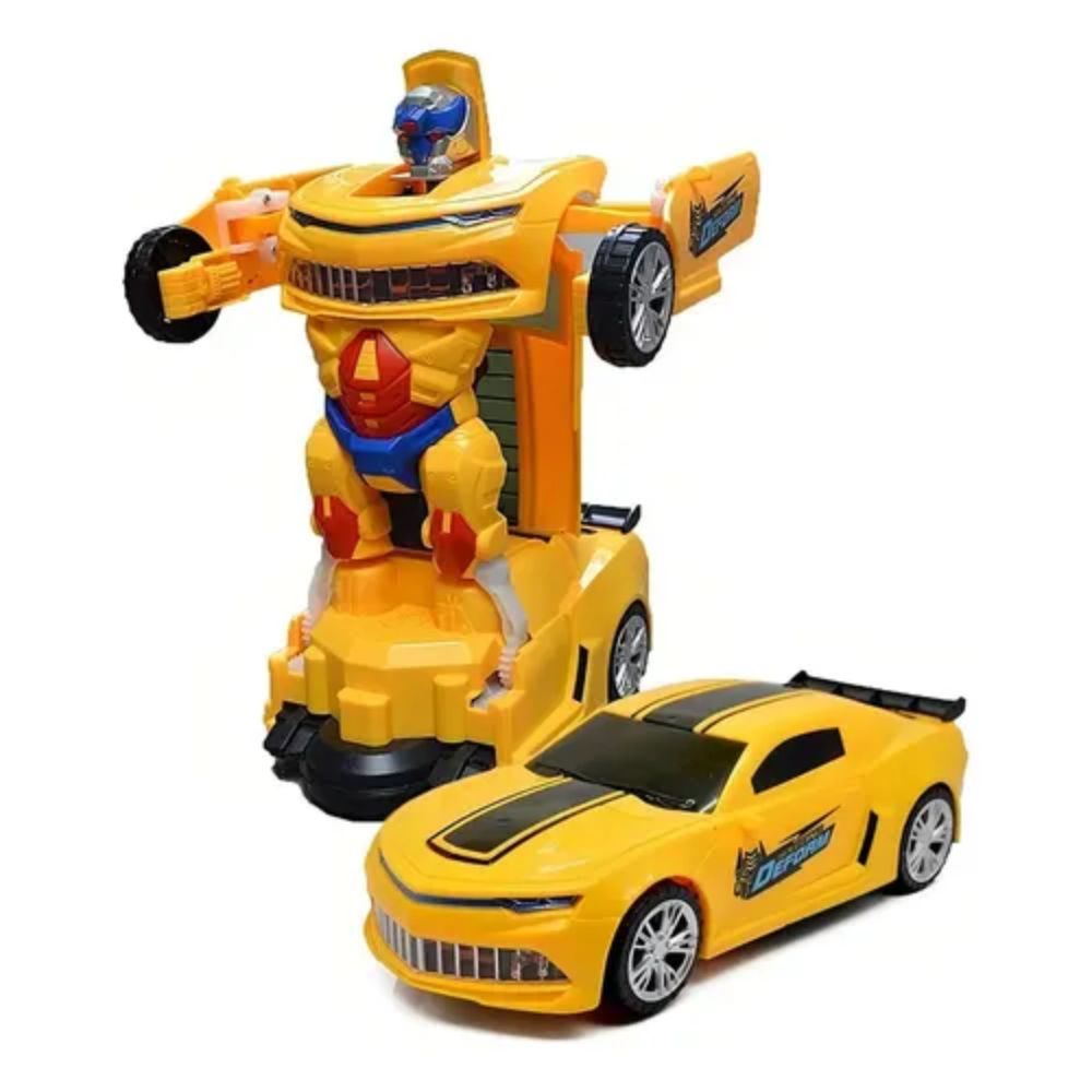 Carro Robô Transformers Transformável Automático com Som e Luz de Led - Imagem 5