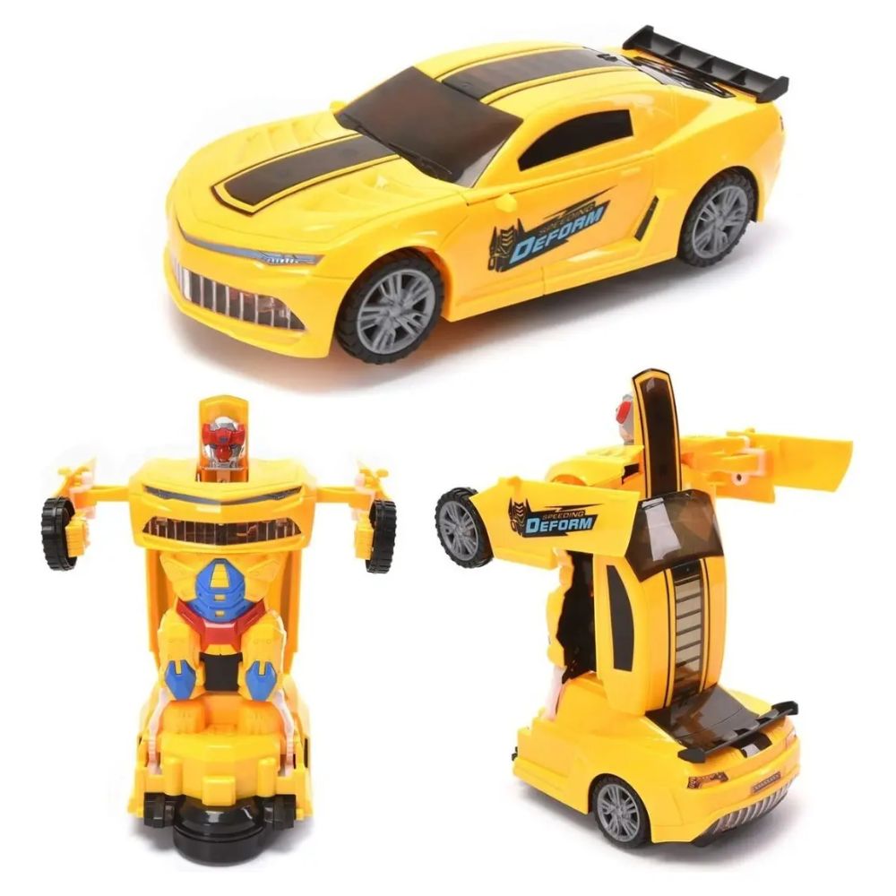 Carro Robô Transformers Transformável Automático com Som e Luz de Led - Imagem 6