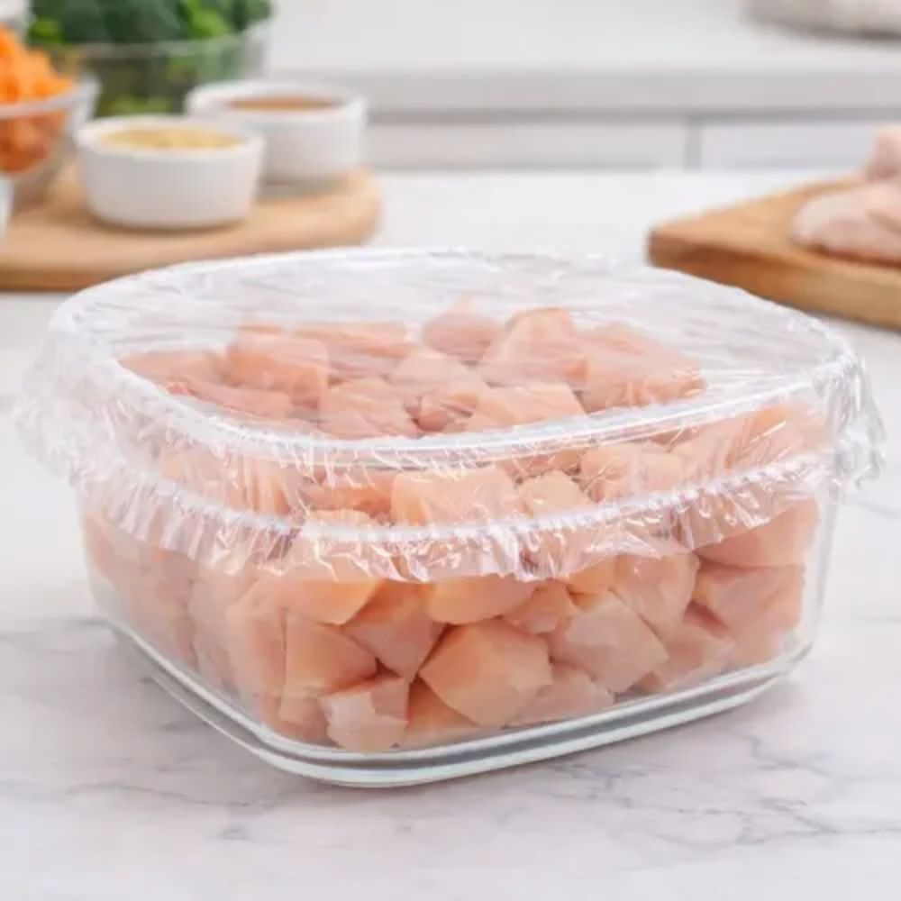 Saco Plástico Capa Protetora para Alimentos com Elástico Kit 100 Unidades - Imagem 6