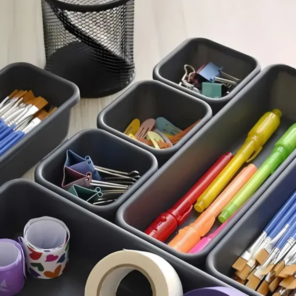 Kit Organizador Modular de Gavetas com 8 Peças Divisórias Organizadoras - Imagem 6