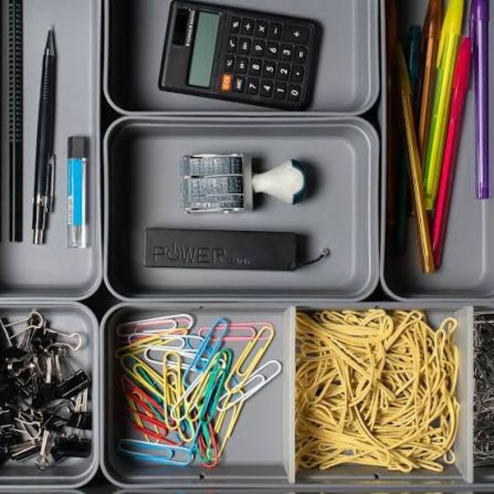 Kit Organizador Modular de Gavetas com 8 Peças Divisórias Organizadoras - Imagem 7
