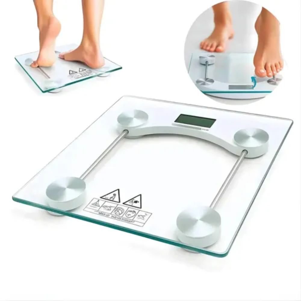 Balança Corporal Digital Eletrônica Vidro Temperado 180kg Alta Precisão - Imagem 2