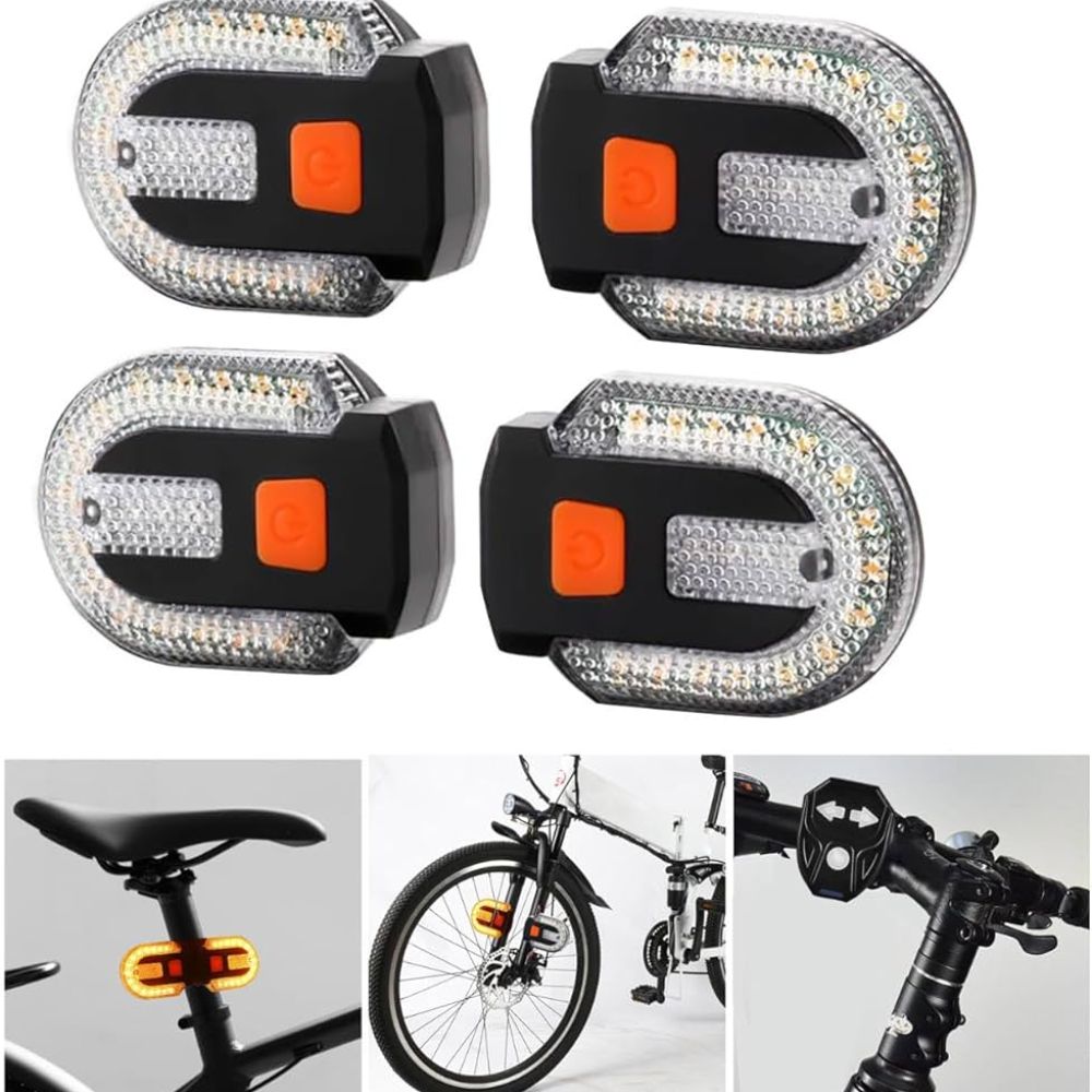 Luz Traseira para Bicicleta Led com Controle Remoto Recarregável Usb sem Fio - Imagem 3