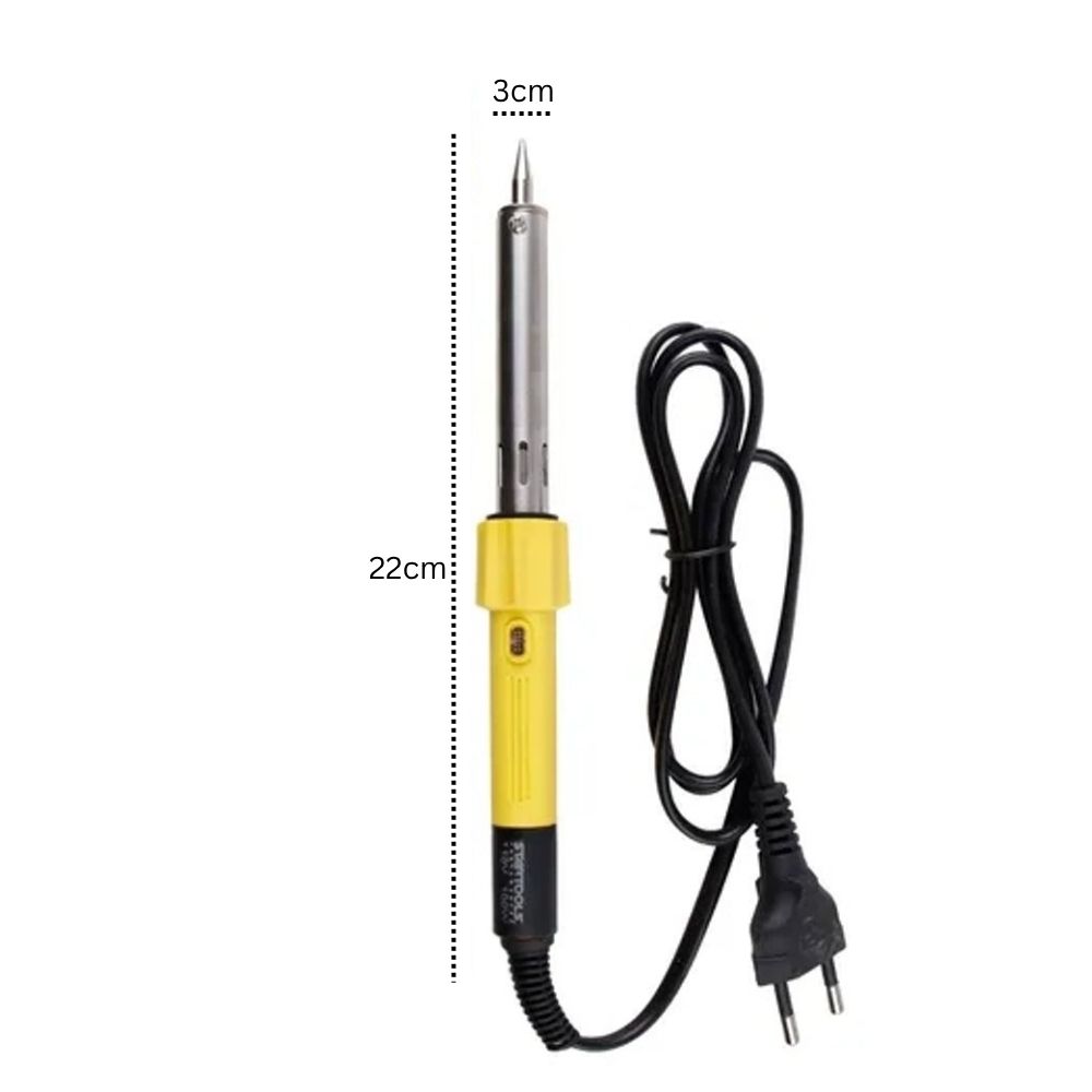 Ferro de Solda 100W 220V Profissional Soldador com Suporte - Aquecimento Rápido Ponta Resistente - Imagem 4