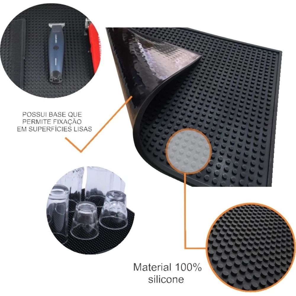 Tapete Escorredor de Louça 30×15cm Emborrachado para Pratos Copos - Imagem 3