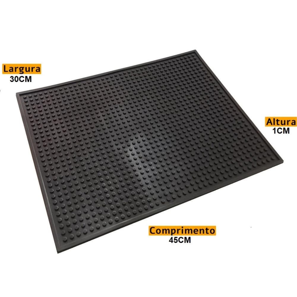 Tapete Escorredor de Louça 45×30cm Emborrachado para Pratos Copos - Imagem 4
