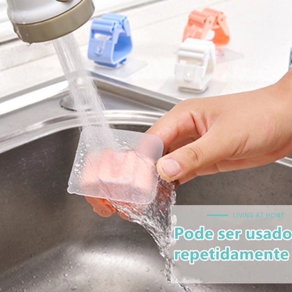 Kit 10 Suporte para Vassouras Rodo Suporte de Parede Gancho Cozinha - Imagem 3