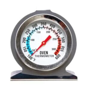 Termômetro Analógico Forno Até 300 Graus Celsius Inox com Base