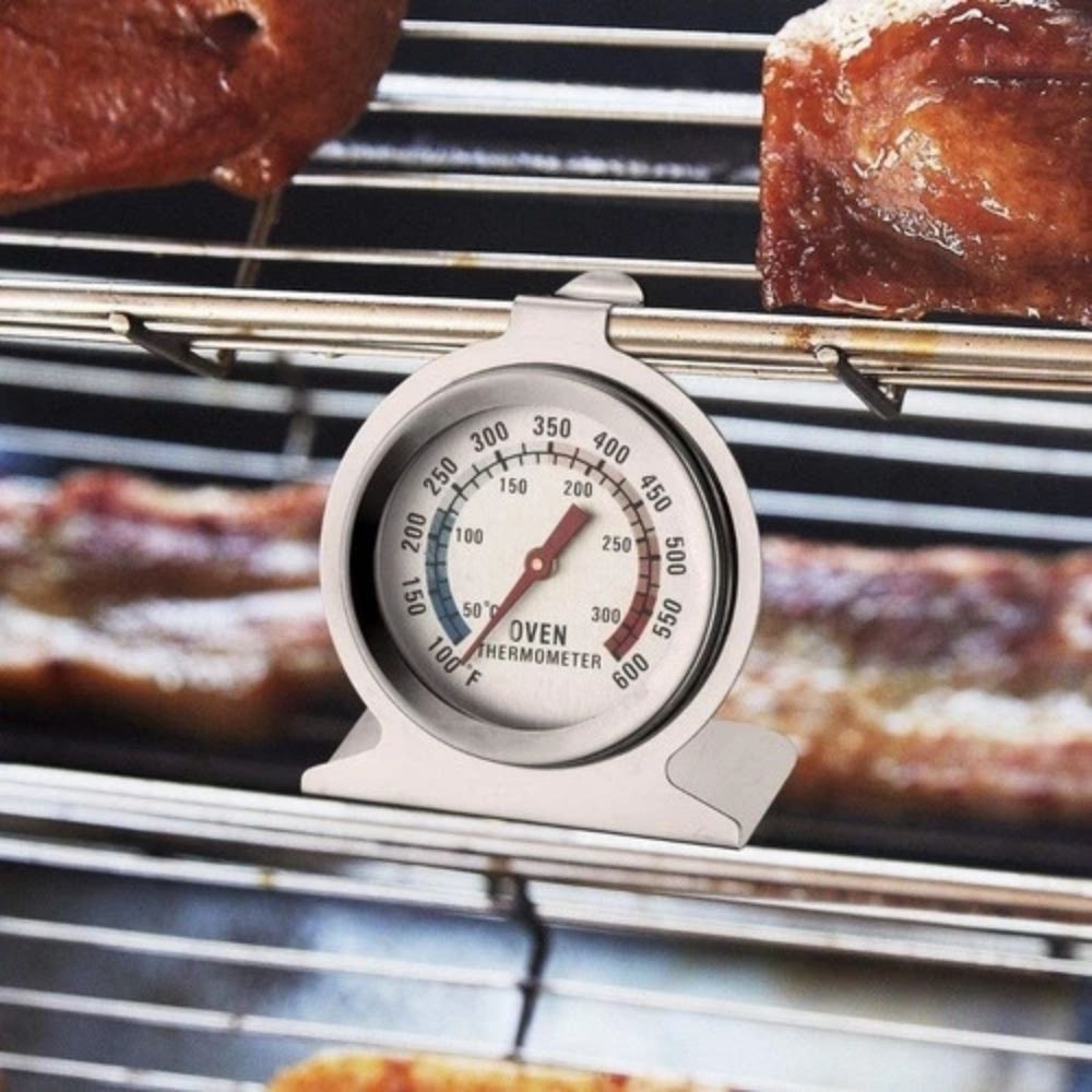 Termômetro Analógico Forno Até 300 Graus Celsius Inox com Base - Imagem 3