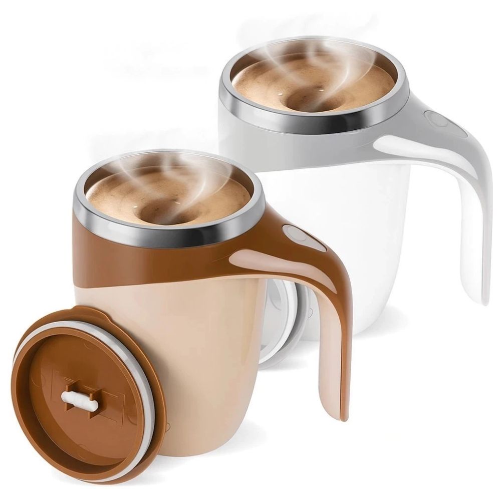 Caneca Misturadora Automática Elétrica Pilha Mixer Café 380ml