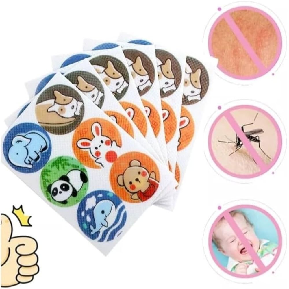 Kit 36 Adesivos Repelentes Citronela Contra Mosquitos Infantil Adulto Crianças - Imagem 4