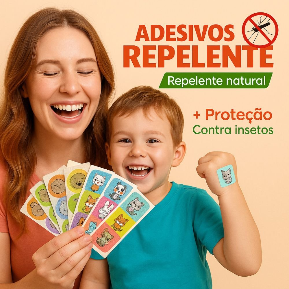 Kit 144 Adesivos Repelentes Citronela Contra Mosquitos Infantil Adulto Crianças - Imagem 4