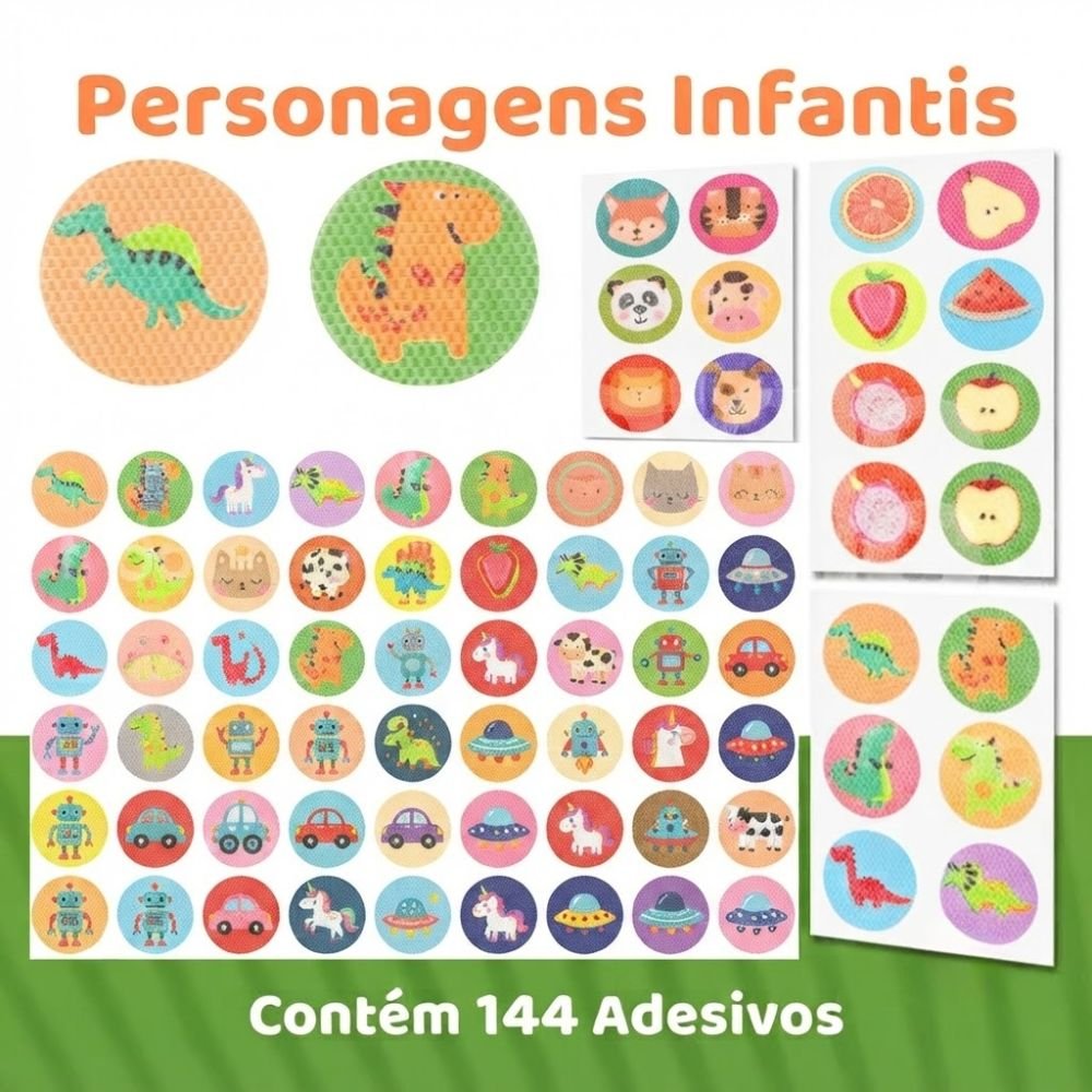 Kit 144 Adesivos Repelentes Citronela Contra Mosquitos Infantil Adulto Crianças - Imagem 3