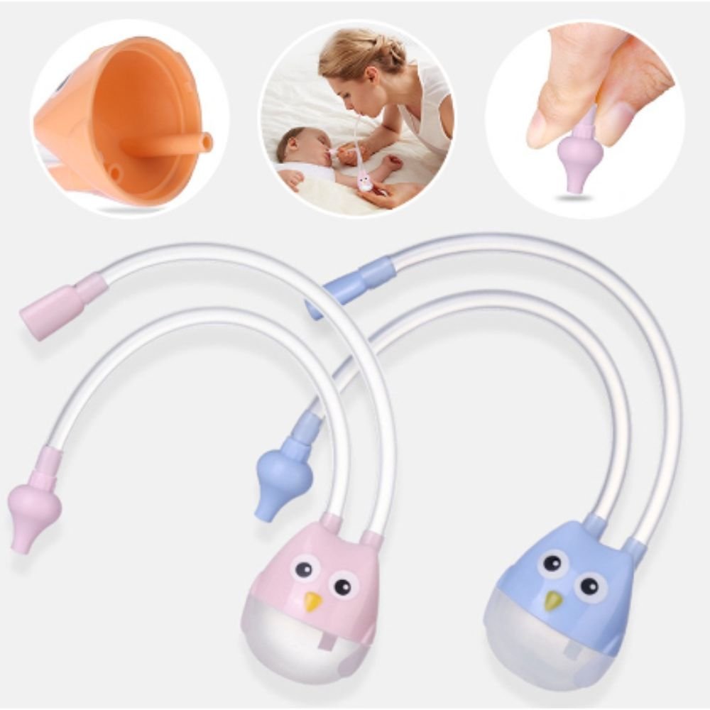 Aspirador de Nariz para Bebê Manual Silicone Macio Lavável Higiene Nasal - Imagem 3