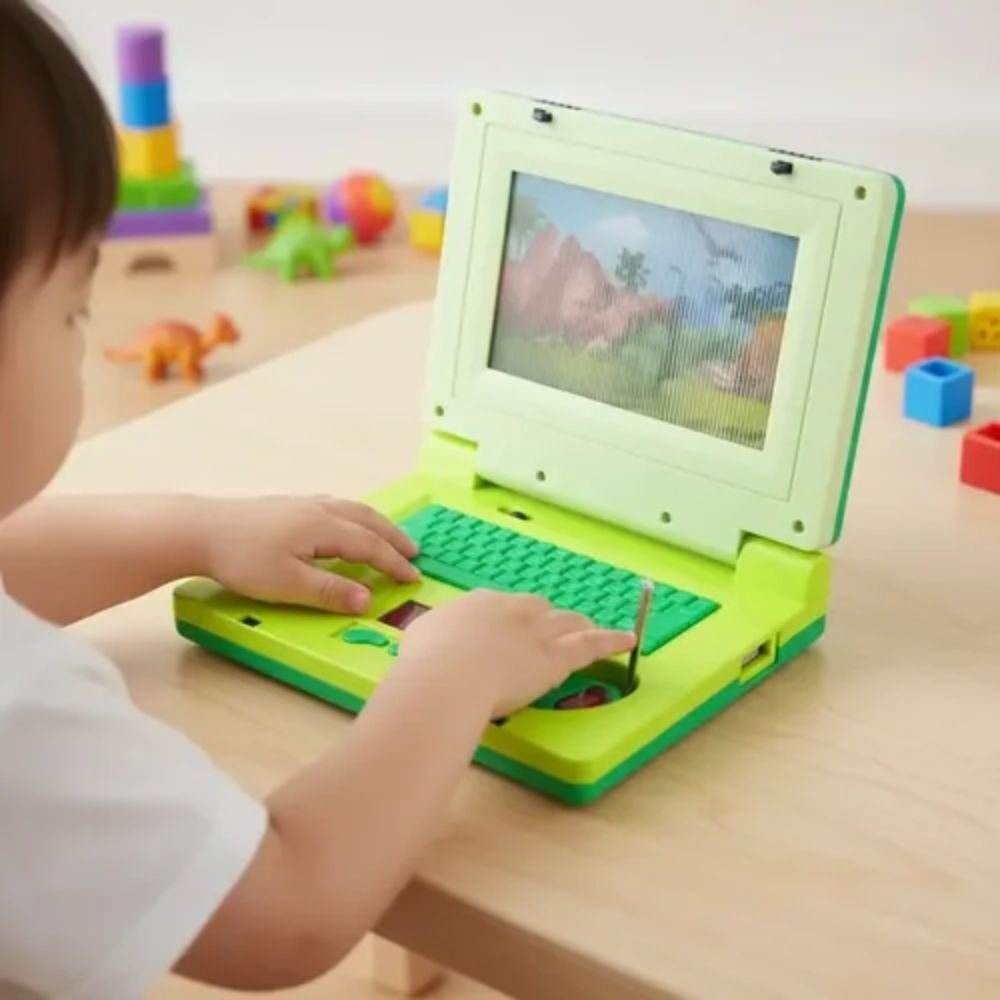 Laptop Infantil Educativo Dinossauro Teclado Interativo Luz Som e Mouse - Imagem 3
