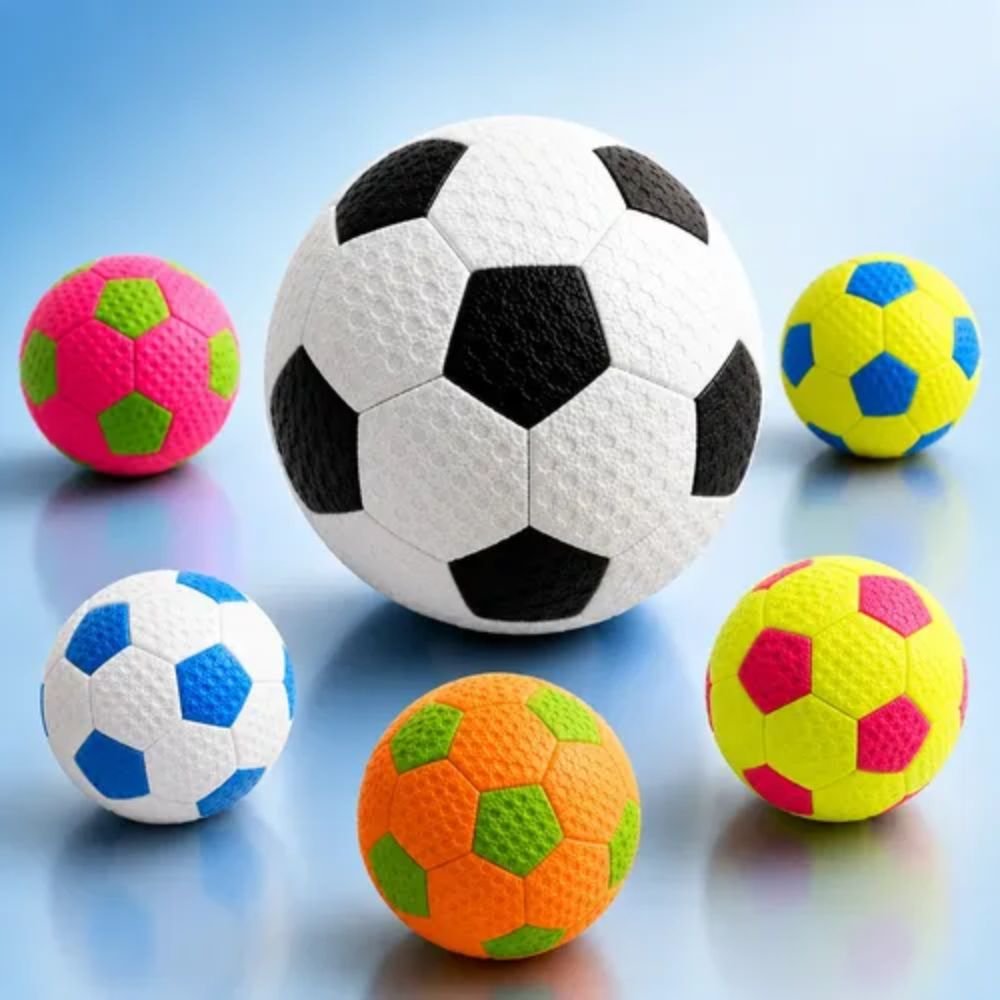 Kit com 30 Mini Bolas de Futebol Infantil N 2 Costura Reforçada Treino - Imagem 3