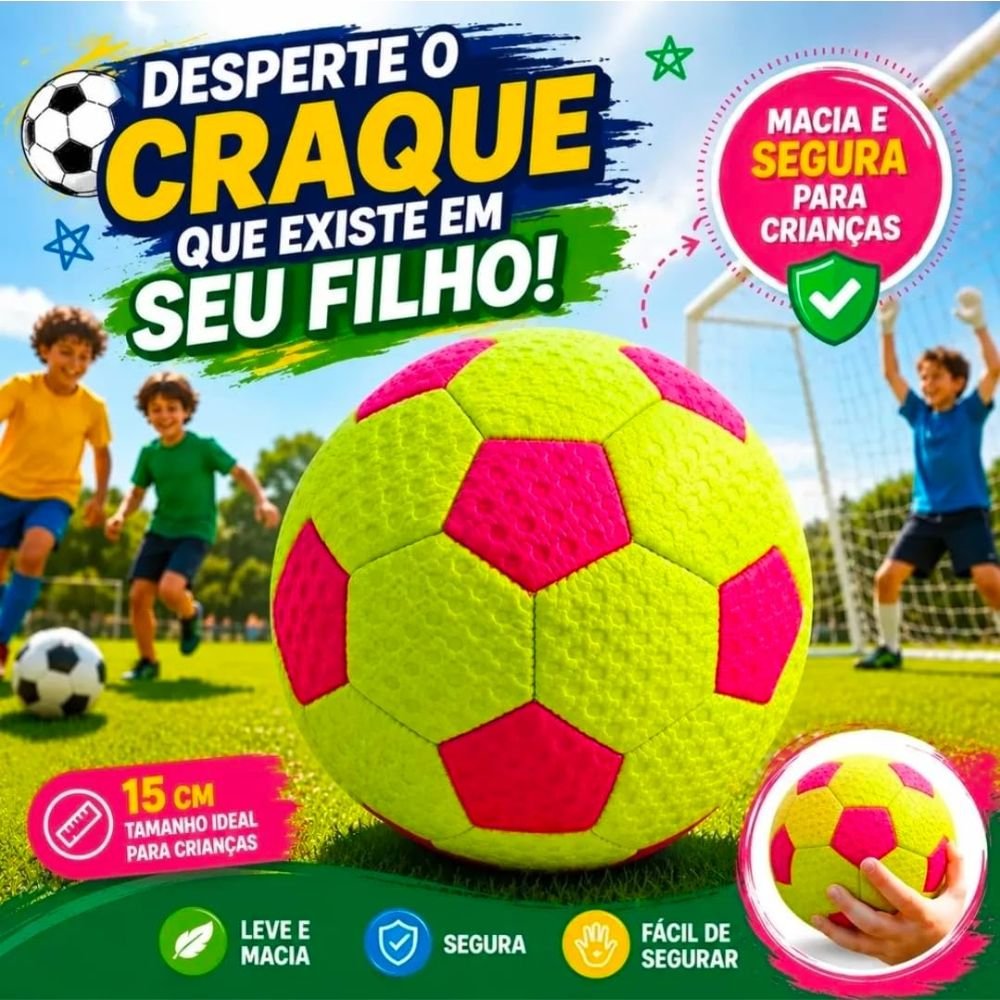 Kit com 40 Mini Bolas de Futebol Infantil N 2 Costura Reforçada Treino - Imagem 4