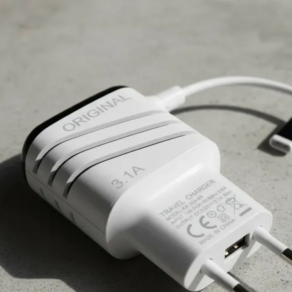 Kit 10 Carregador Turbo V8 3.6a Ultra Rápido 2 Usb Bivolt com Cabo 1 Metro - Imagem 3