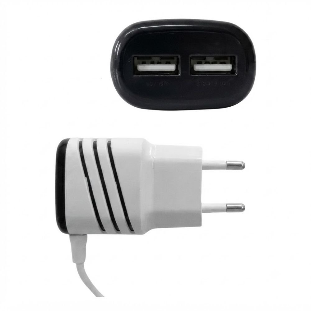 Kit 20 Carregador Turbo V8 3.6a Ultra Rápido 2 Usb Bivolt com Cabo 1 Metro - Imagem 2