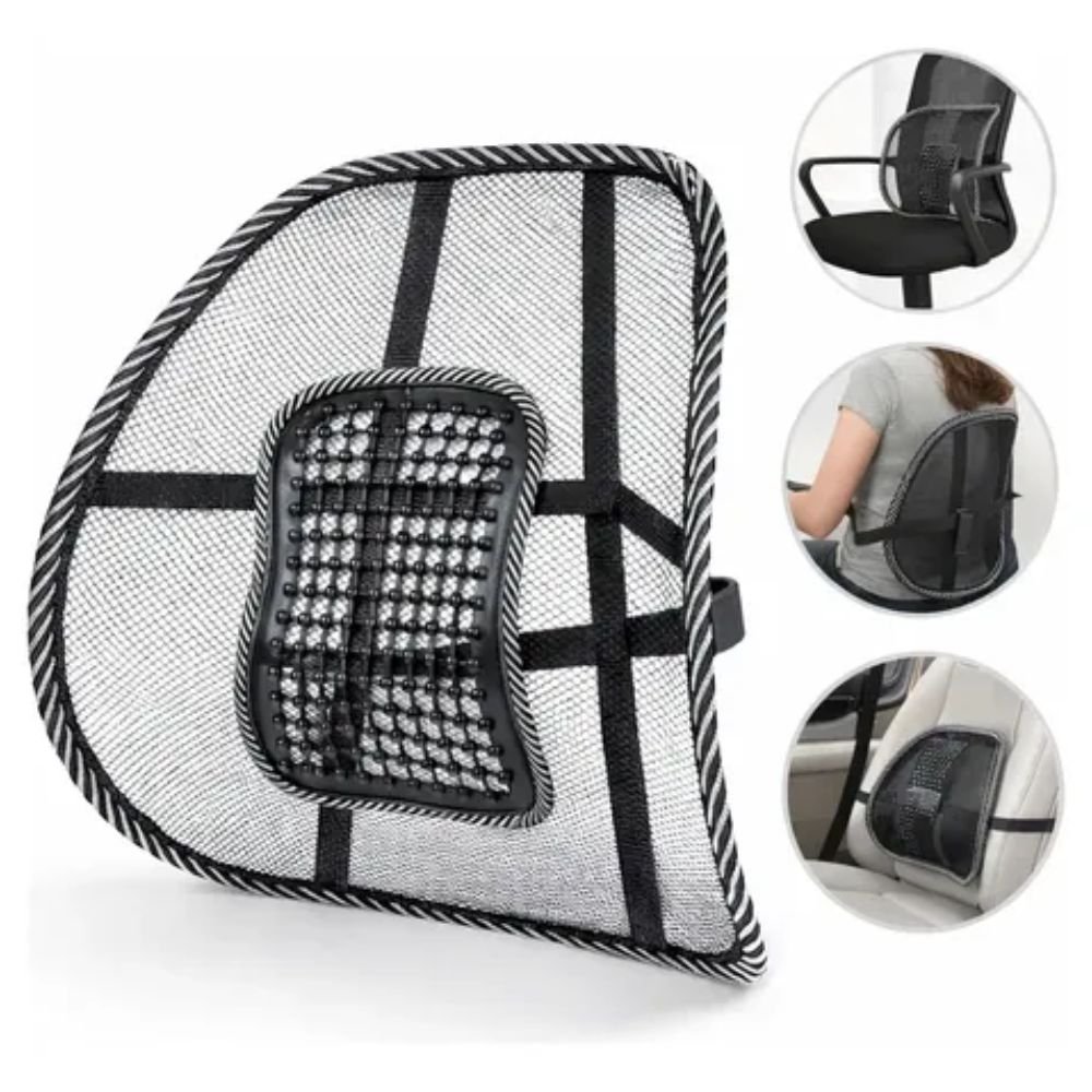 Suporte Apoio Lombar Ergonômico Cadeira Escritório Carro Encosto Postural - Imagem 2