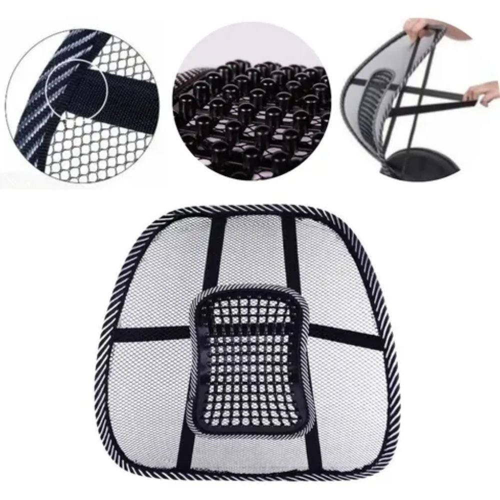 Suporte Apoio Lombar Ergonômico Cadeira Escritório Carro Encosto Postural - Imagem 4