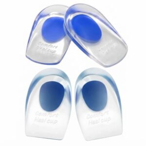 Kit 4 Palmilhas Gel Silicone Ortopédicas Fascite Plantar Esporão de Calcâneo