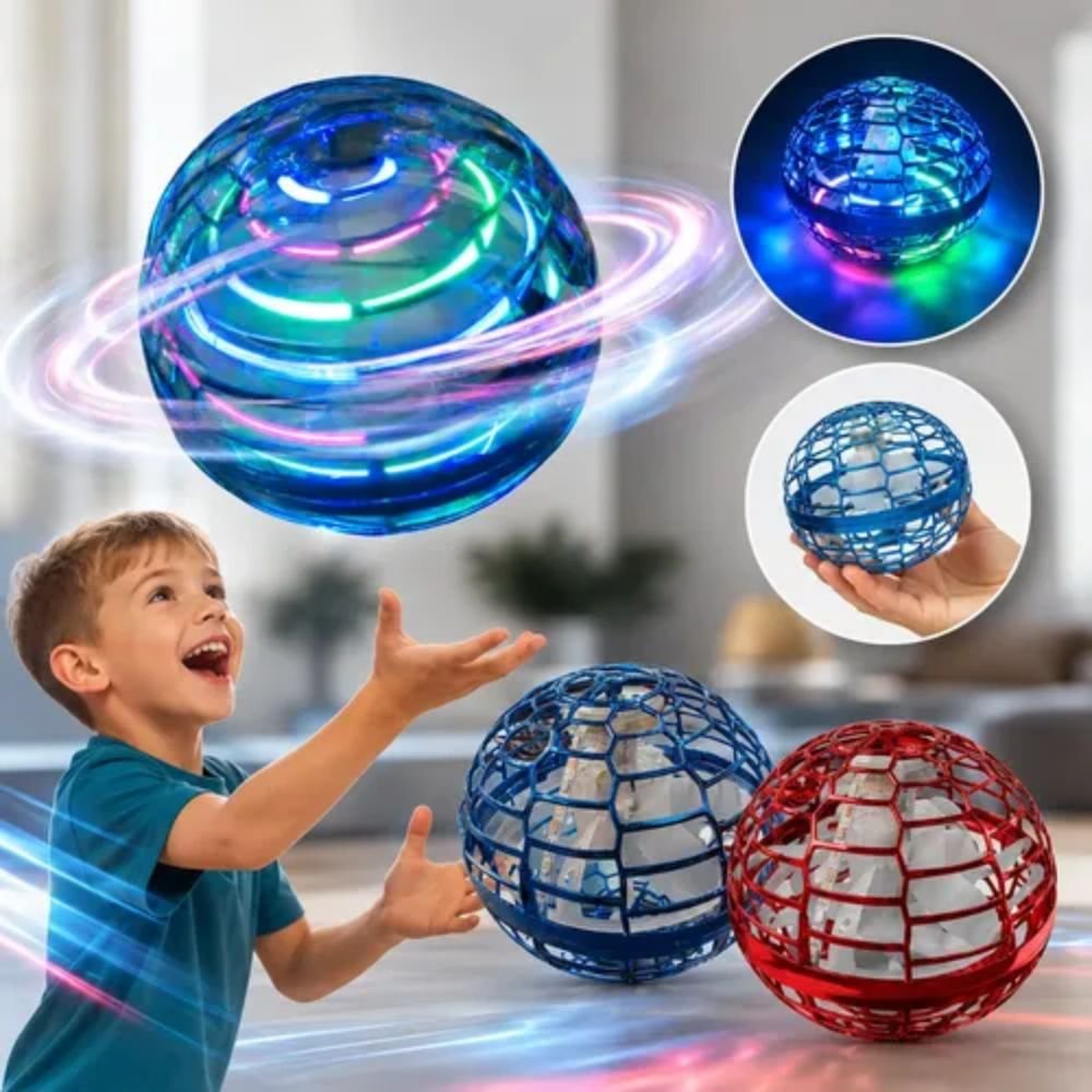 Kit 2 Bola Voadora Pro Spinner Boomerang Brinquedo Voador Controle Remoto - Imagem 3