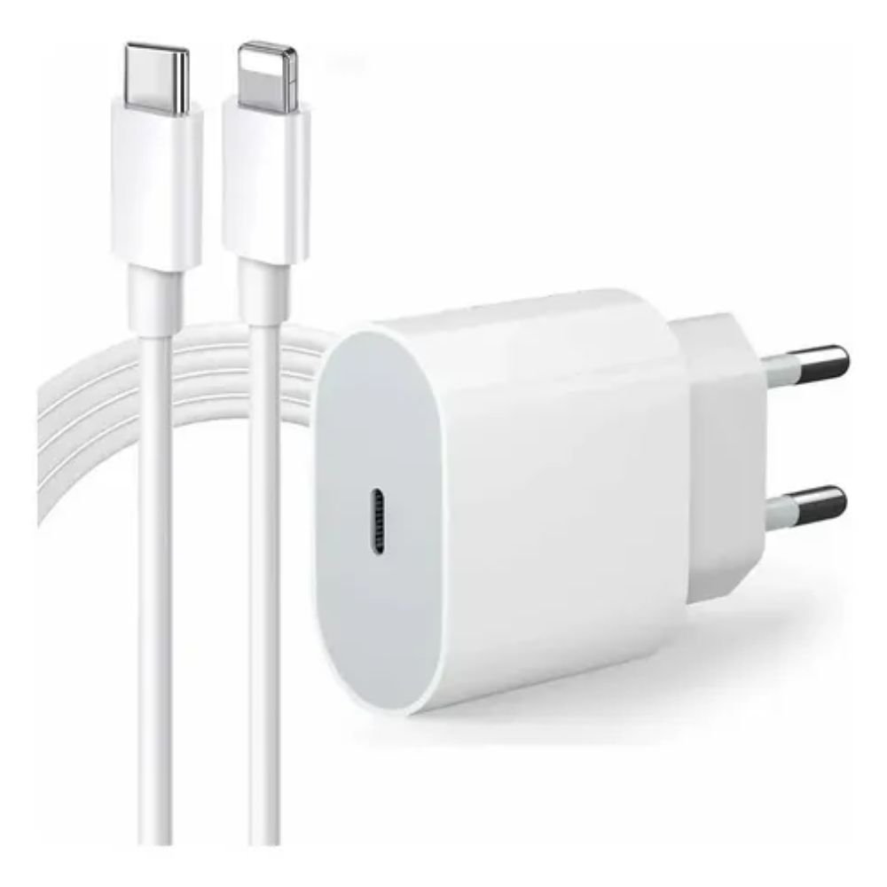 Carregador Turbo 20w Usb C com Cabo Lightning Compatível iPhone 8 ao 14 - Imagem 3