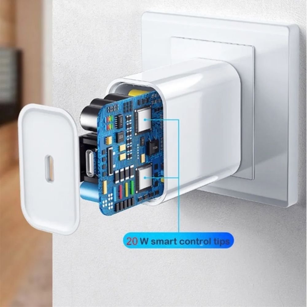 Carregador Turbo 20w Usb C com Cabo Lightning Compatível iPhone 8 ao 14 - Imagem 4
