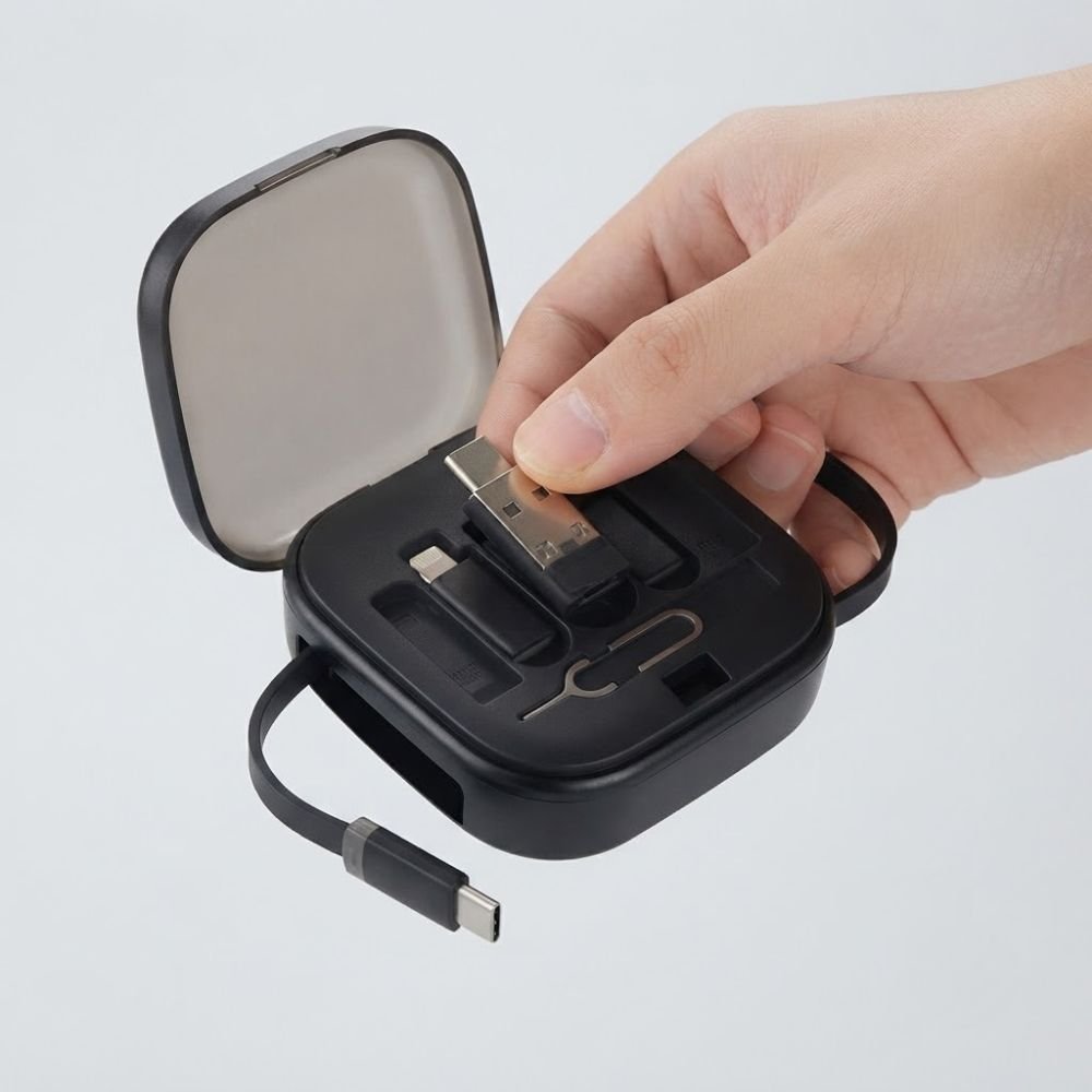 Cabo Adaptador Universal 6 em 1 Usb C Usb A Lightning Micro Usb 1 Metro 60w - Imagem 2