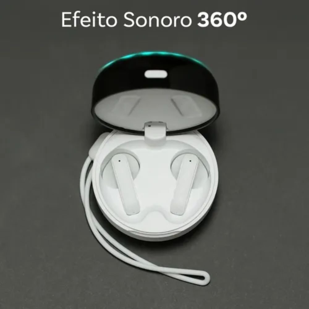 Fone Bluetooth Tws 2 em 1 com Case Caixa de Som Led Rgb Usb Tipo C sem Fio - Imagem 4