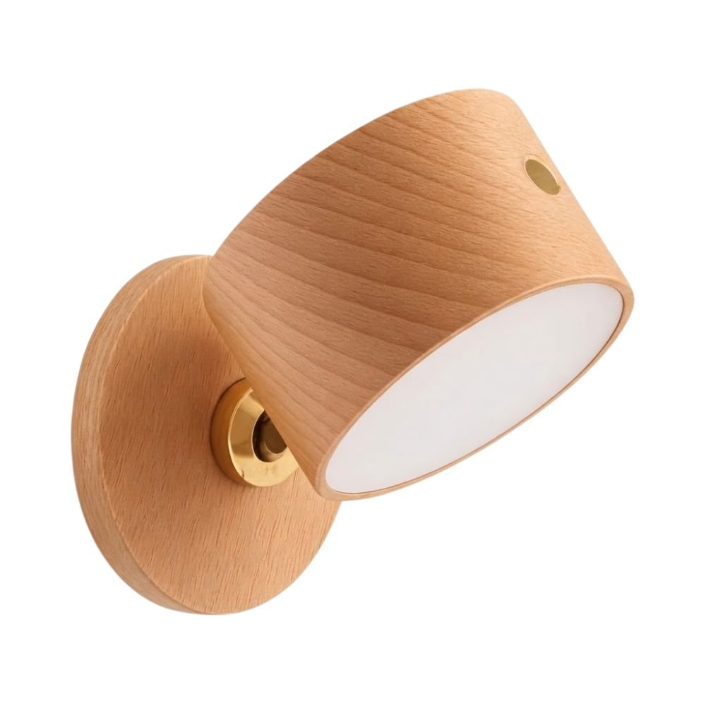 Arandela Led de Parede Magnética Giratória Sem Fio Recarregável Usb Leitura