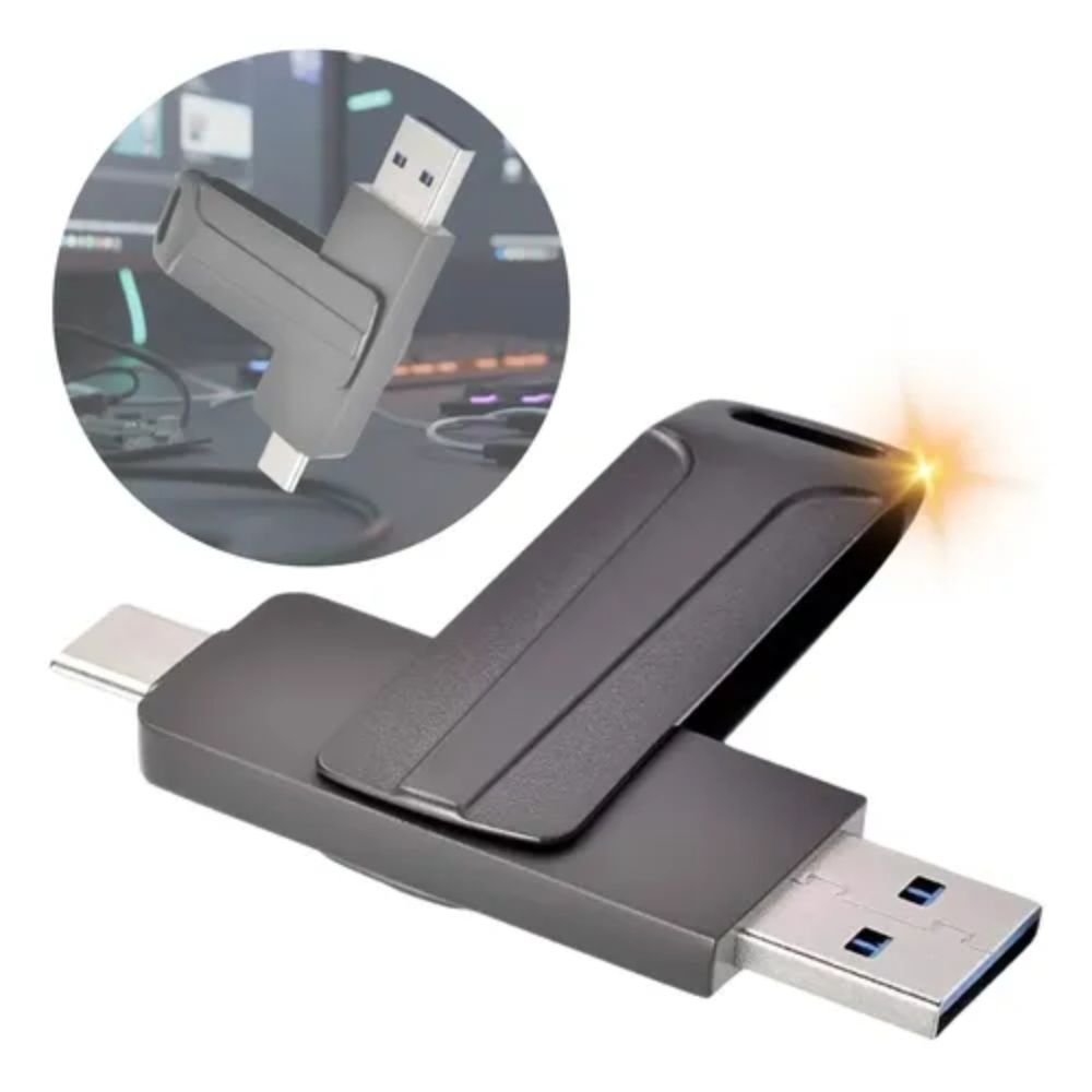 Pen Drive 32gb Usb Tipo C 2 em 1 para Celular Android Computador Notebook - Imagem 3