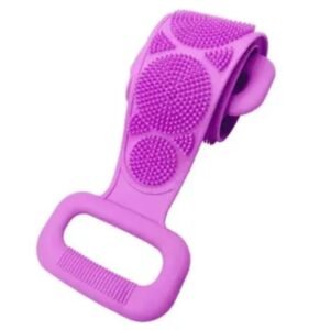 Esponja de Banho Silicone Massageador Corporal Esfoliante Esticável Dupla Face