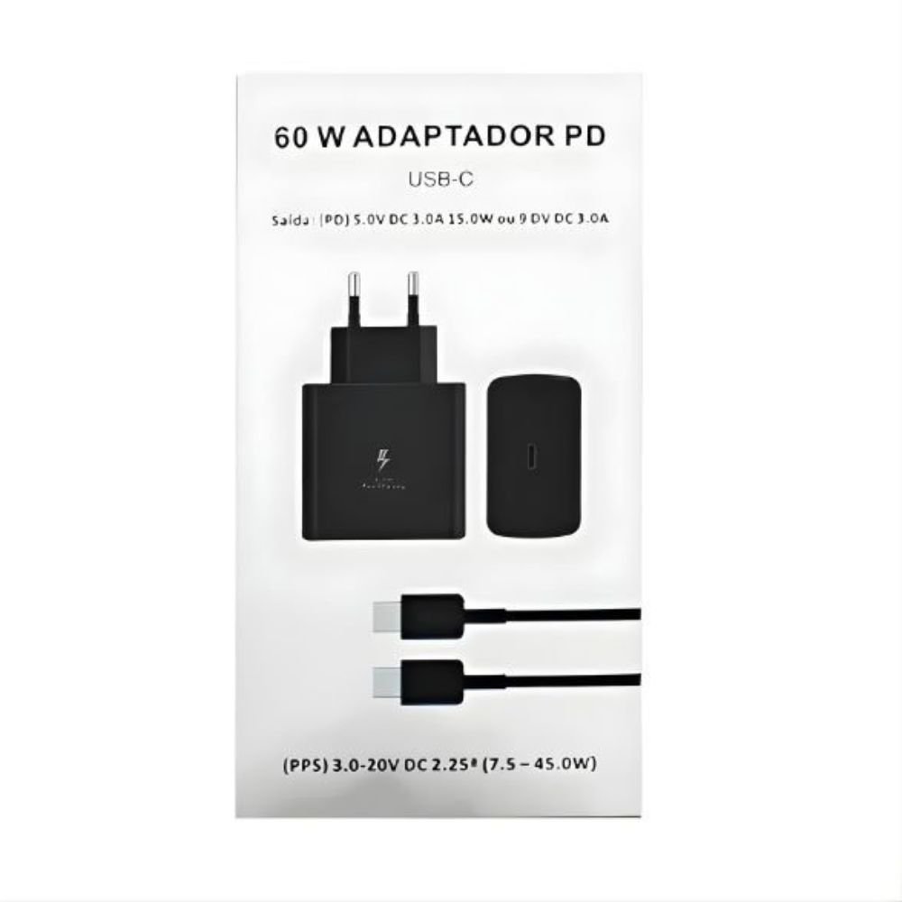 Carregador Usb C 60w com Cabo Tipo C para iPhone 16 Ipad Celular e Notebook - Imagem 4