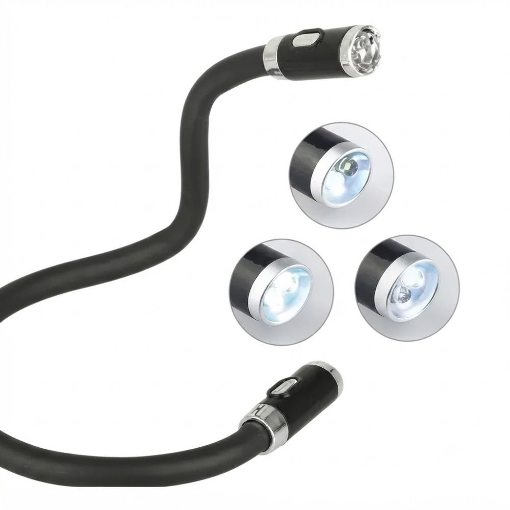 Lanterna Led Para Leitura de Pescoço com 3 Modos de Iluminação Flexível - Imagem 3
