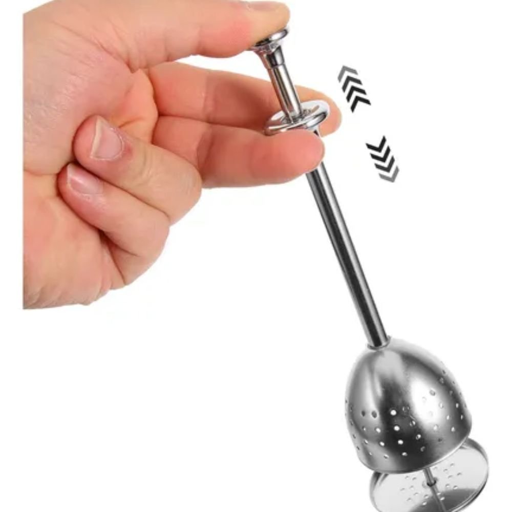 Kit 2 Coador de Chá Portátil Reutilizável Infusor Chá de Folhas Caneca e Xícara - Imagem 3