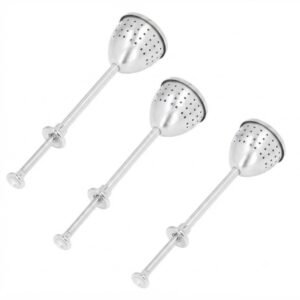 Kit 3 Coador de Chá Portátil Reutilizável Infusor Chá de Folhas Caneca e Xícara