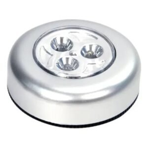 Lâmpada Adesiva de Emergência 3 Leds Sem Fio Com Pilhas Armário Parede Corredor