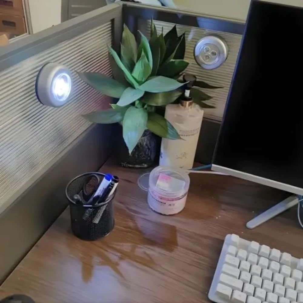 Kit 20 Lâmpada Adesiva 3 Leds Sem Fio Luz de Emergência para Armário Corredor - Imagem 3