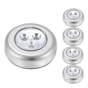 Kit 30 Lâmpada Adesiva 3 Leds Sem Fio Luz de Emergência para Armário Corredor