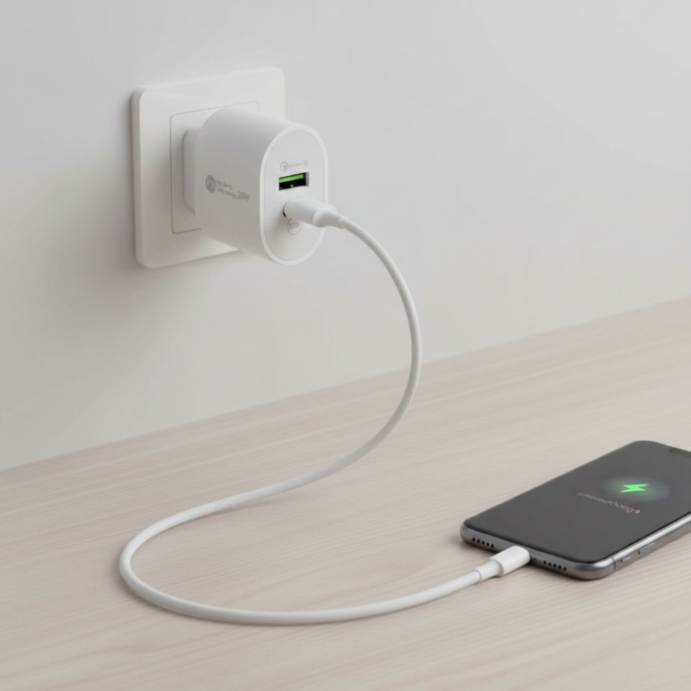 Carregador de Tomada 20w Turbo Dual Port Usb C Pd e Usb Quick Charge 3.0 - Imagem 4