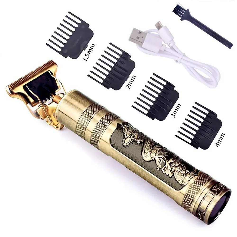 Máquina de Barbear e Cortar Cabelo Profissional sem Fio Recarregável - Imagem 5