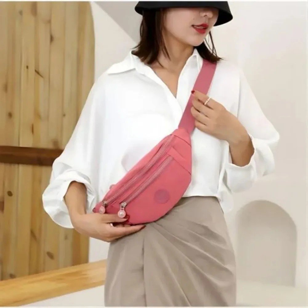 Pochete Impermeável Nylon Unissex Esportiva Transversal - Imagem 4