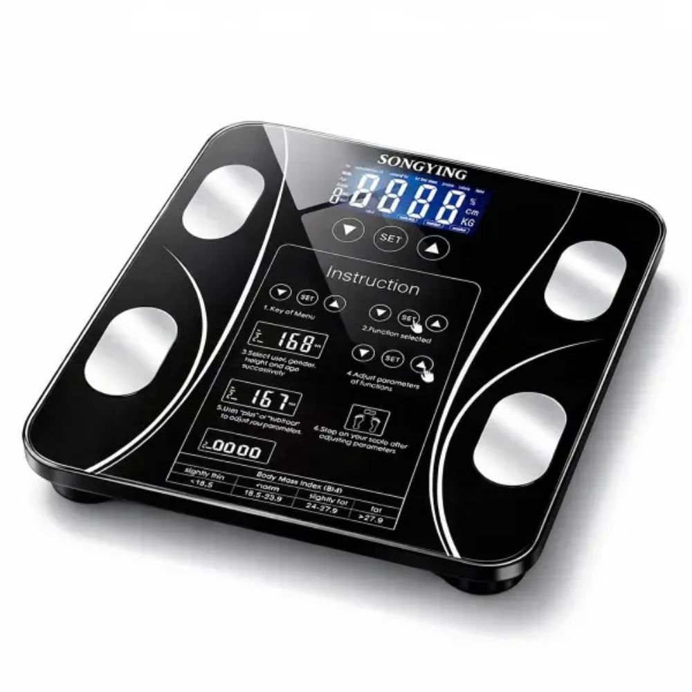 Balança Corporal Digital com Bioimpedância Bluetooth App Medidor de Peso