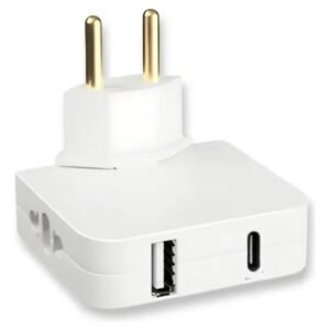 Benjamin Adaptador Tomada Articulado 4 Saídas Usb Usb C Carregador Bivolt