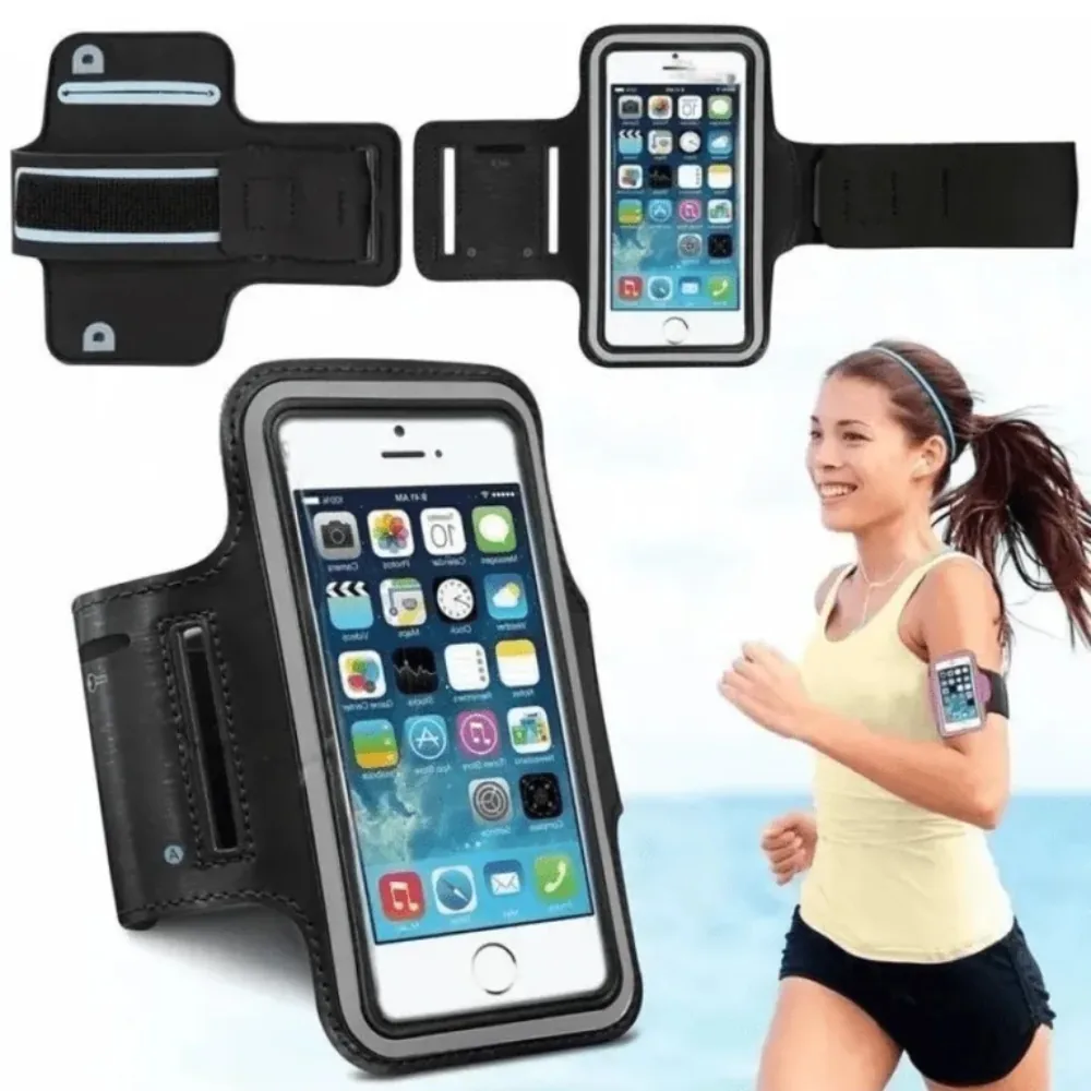 Braçadeira Suporte Celular Capa de Braço para Corrida Treino Caminhada