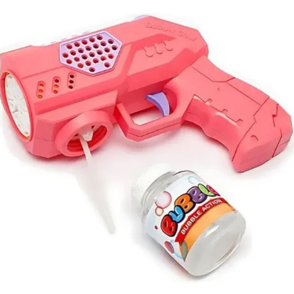Brinquedo Pistola de Bolhas de Sabão Bubble Gun Automática 10 Saídas Infantil